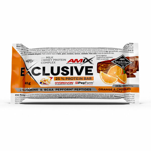 AMIX Exclusive protein bar pomeranč a čokoláda 40 g porovnat ceny