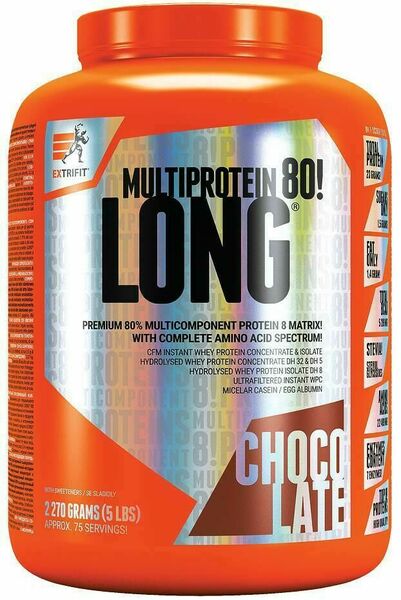 Extrifit Long 80 Multiprotein 2,27kg čokoláda porovnat ceny
