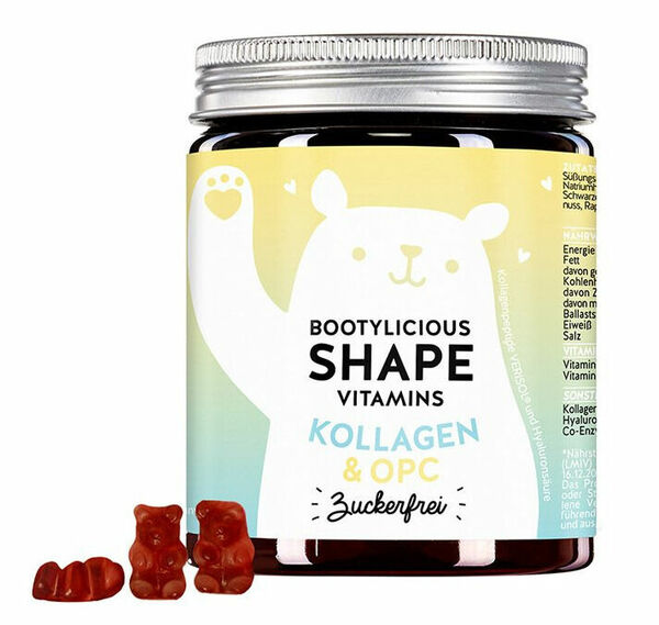 Bears With Benefits Bootylicious Shape Zpevňující vitaminy s kolagenem 60ks porovnat ceny