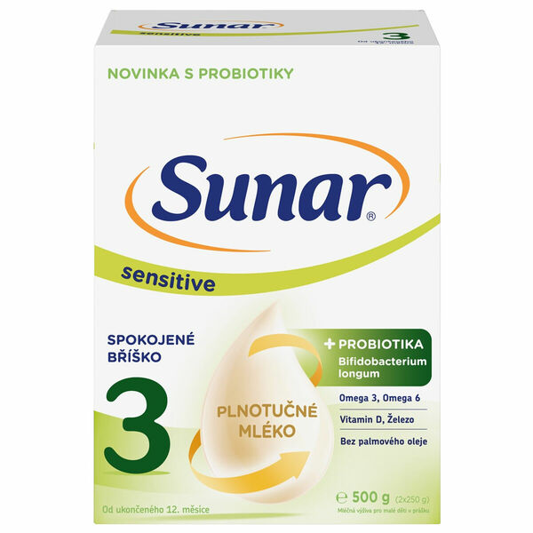 Sunar Sensitive 3 batolecí mléko, 500 g porovnat ceny