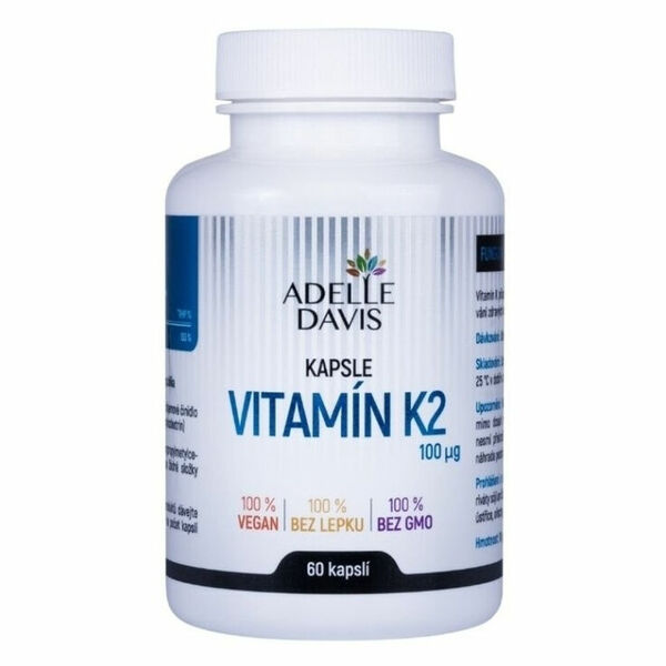 ADELLE DAVIS Vitamín K2 60 kapslí porovnat ceny