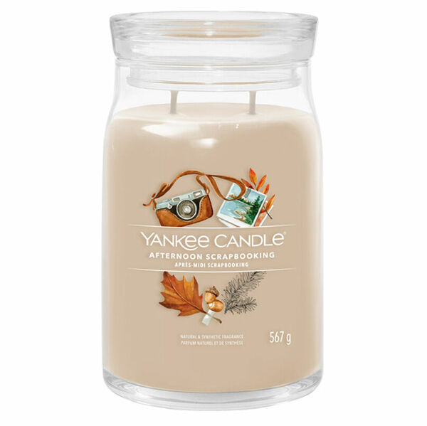 YANKEE CANDLE Signature 2 knoty Afternoon Scrapbooking sklo 567 g porovnání ceny