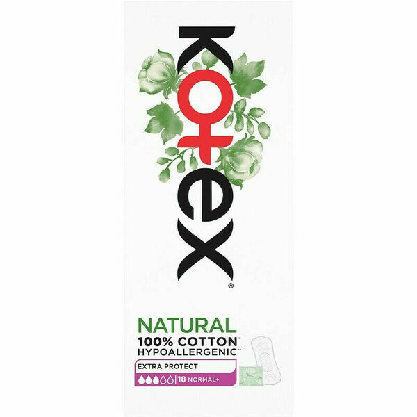 Kotex® Liners Natural Normal+ 18ks porovnat ceny