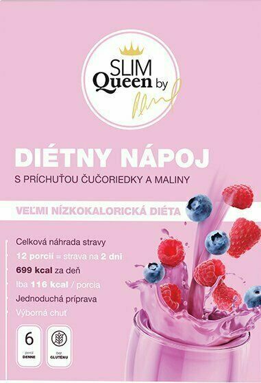 SLIM Queen Dietní nápoj, borůvka a malina 12 x 32 g porovnat ceny