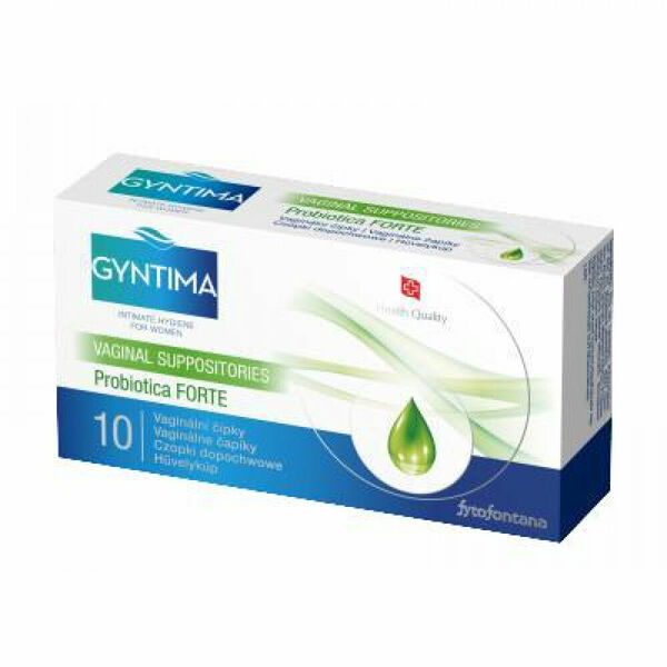 FYTOFONTANA Gyntima Probiotica vaginální čípky Forte 10 kusů porovnat ceny