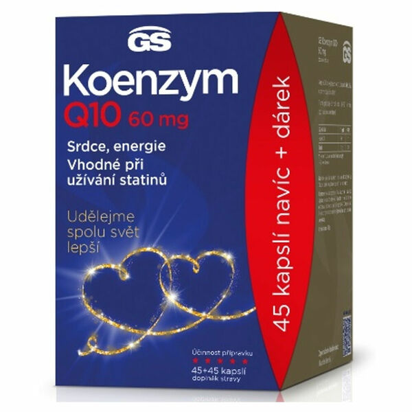 GS Koenzym Q10 60 mg 45 + 45 kapslí DÁRKOVÉ balení 2022 porovnat ceny