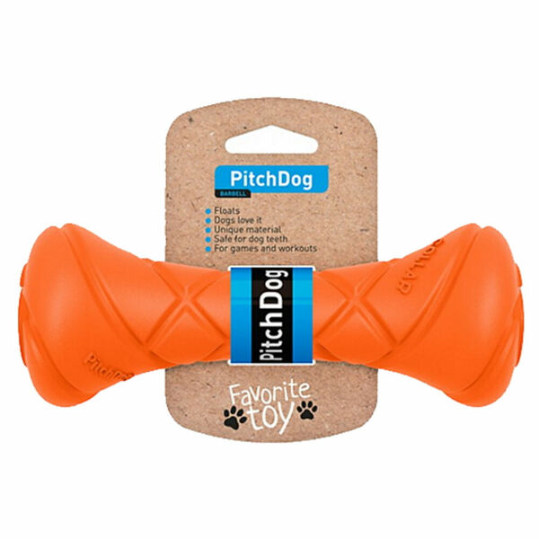 PITCHDOG Barbell pěnová činka pro psy oranžová 1 ks porovnat ceny