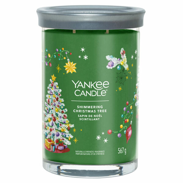 YANKEE CANDLE Signature Tumbler velký Shimmering Christmas Tree 567 g porovnat ceny