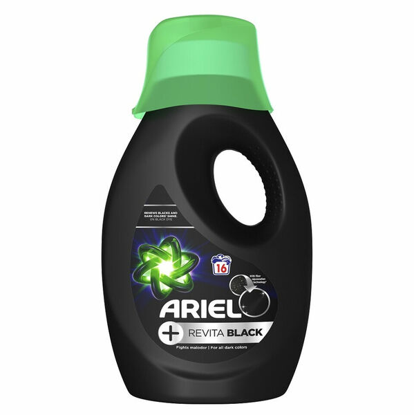 ARIEL +Revitablack Tekutý prací gel 16 pracích dávek/880 ml porovnat ceny