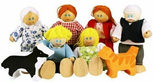 Bigjigs Toys Set rodinky do domečku 8ks porovnat ceny