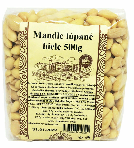 Najtelo Mandle loupané 500 g porovnat ceny