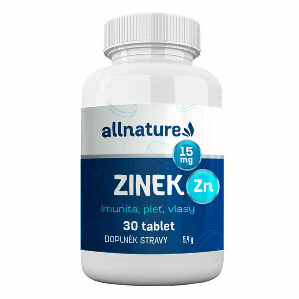 Allnature Zinek 15mg 30 tablet porovnat ceny