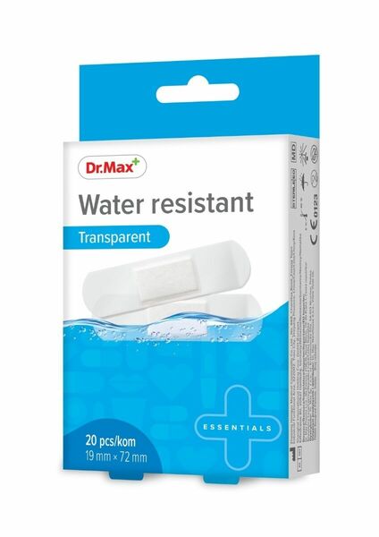 Dr. Max Water resistant Transparent 19 x 72 mm náplast 20 ks porovnání ceny