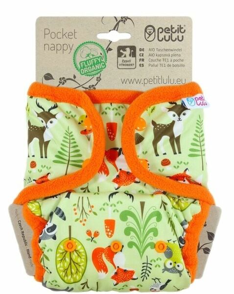 Petit Lulu All In One kapsová plena patent - Lesní zvířátka porovnat ceny