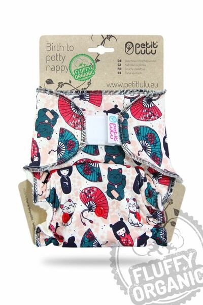 Petit Lulu - Kalhotkové pleny na suchý zip, Fluffy Organic - Japonské panenky porovnat ceny