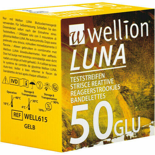 PROUŽKY DIAGNOSTICKÉ WELLION LUNA DUO PROUŽKY TESTOVACÍ DO GLUKOMETRU,DM,50KS porovnat ceny