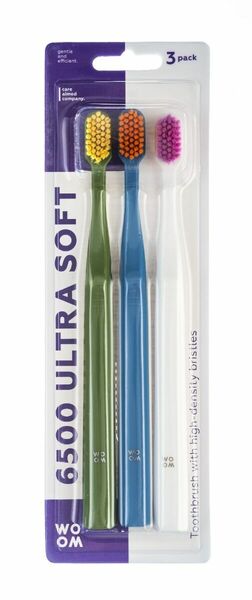 WOOM 6500 ULTRA SOFT zubní kartáček 3 ks porovnat ceny