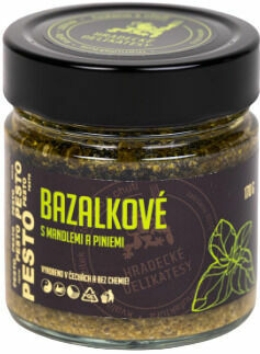 Hradecké delikatesy Bazalkové pesto s mandlemi a piniemi 170g porovnat ceny