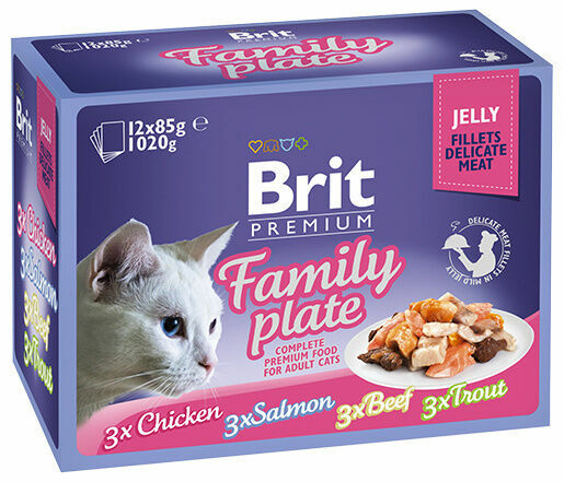 Brit Premium Cat Fillets in Jelly Family Plate 12x85 porovnat ceny