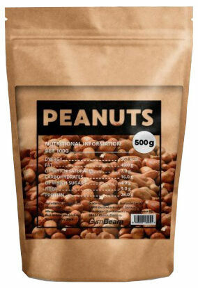 GymBeam Arašídy nepražené unsalted - 500 g porovnat ceny