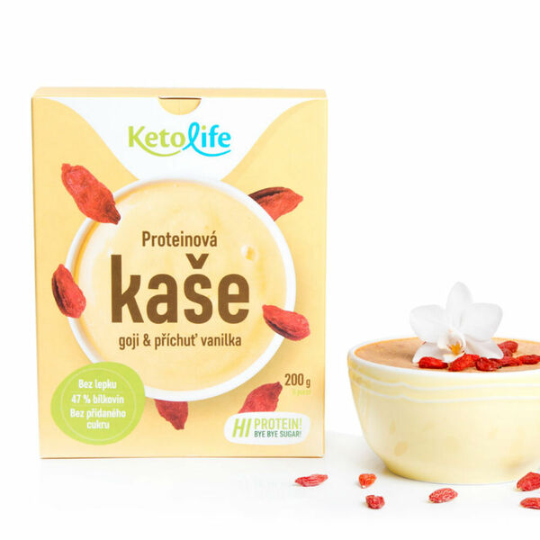 KETOLIFE Proteinová kaše goji a příchuť vanilka 200 g porovnat ceny