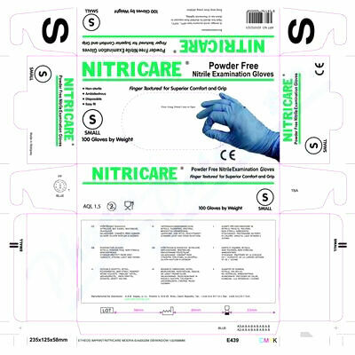 NITRICARE white Rukavice vyš.bez pudru vel.S 100ks porovnat ceny