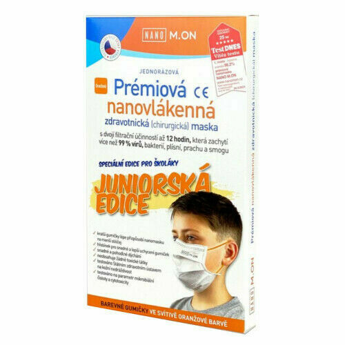 NANO M.ON Prém.nanovláken.maska Junior oranž.10ks porovnat ceny