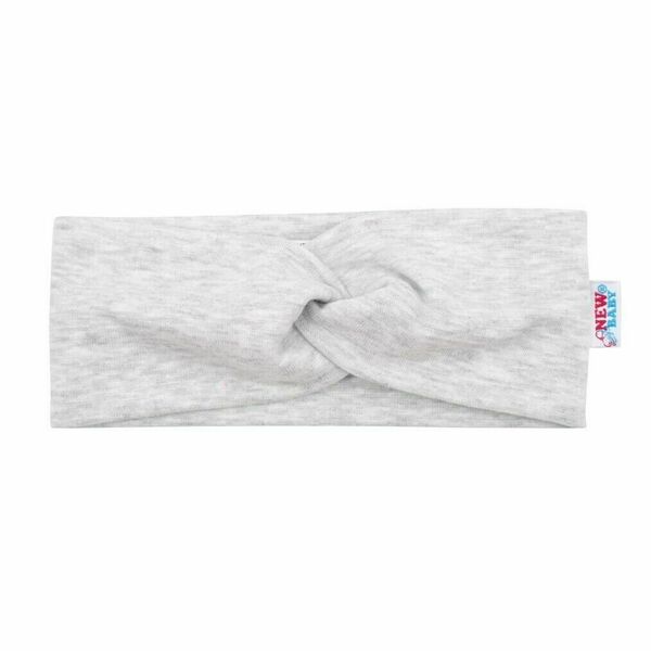 Kojenecká čelenka New Baby Style světle šedá 40,5cm porovnat ceny