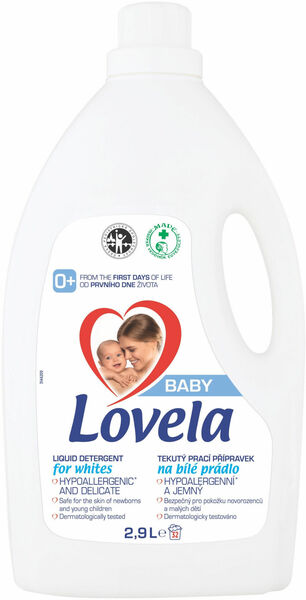 Lovela Baby tekutý prací přípravek na bílé prádlo 2,9l porovnat ceny