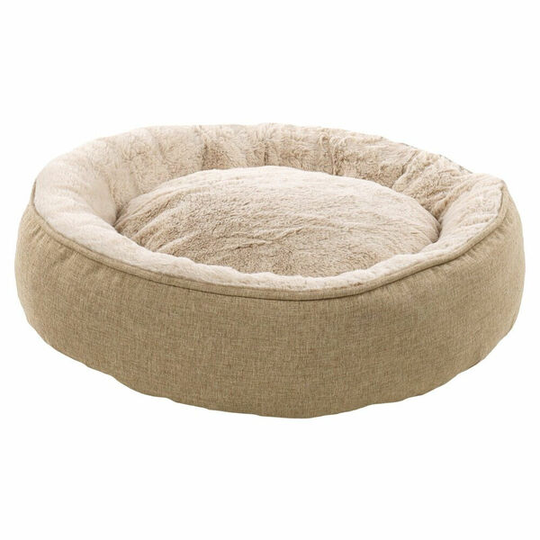 FLAMINGO Isidoor Kulatý pelíšek pro psy béžová 50 cm porovnat ceny