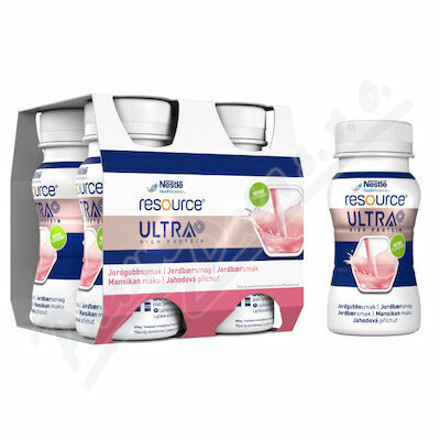 Resource Ultra + HP Jahodový por.sol.4x125ml porovnat ceny