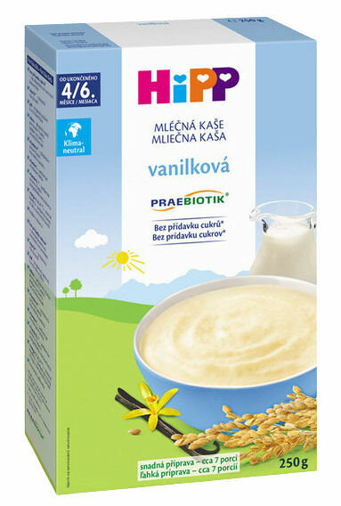 Hipp Mléčná kaše první vanilková 250g porovnat ceny