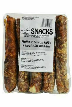 Pochoutka Rolka Z Buvolí Kůže S Kachním Mas 12,5cm 5ks porovnat ceny