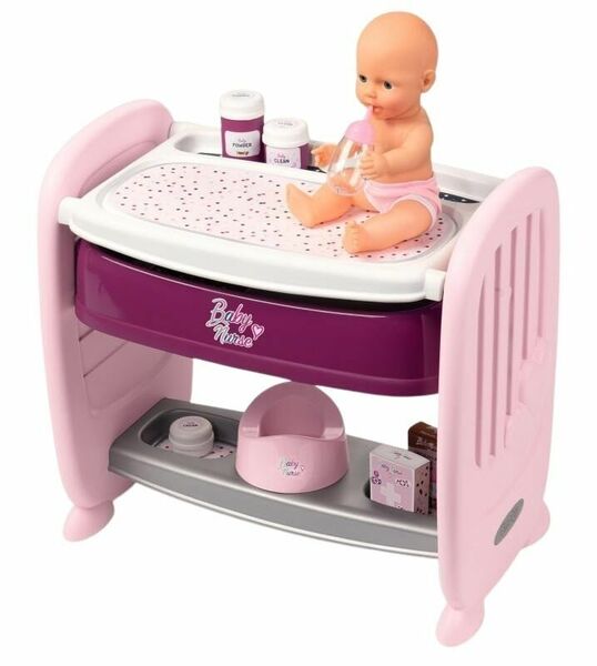 Smoby Baby Nurse 2v1 postýlka/přebalovací pult porovnat ceny