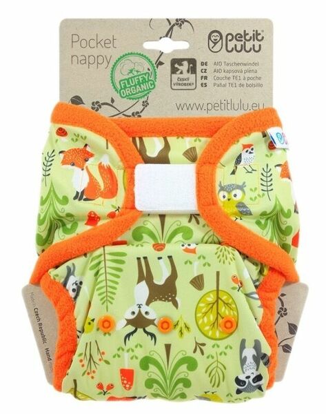 Petit Lulu All In One kapsová plena suchý zip - Lesní zvířátka porovnat ceny