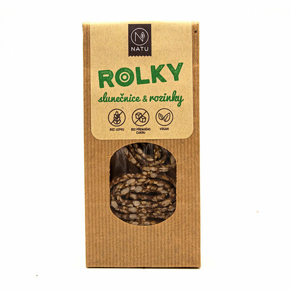 NATU Slunečnicové rolky s rozinkami 45 g porovnat ceny