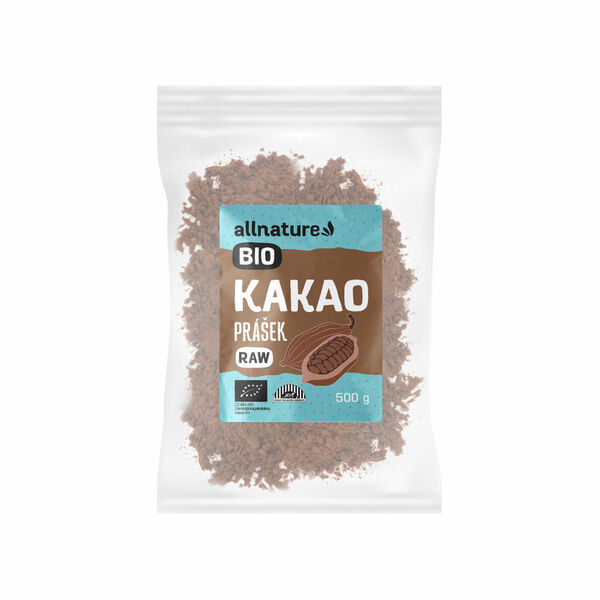 Allnature Kakaový prášek BIO RAW 500g porovnat ceny