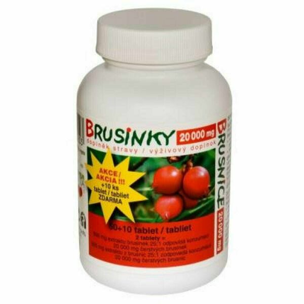 NATURVITA Brusinky 60 + 10 tablet AKCE porovnat ceny