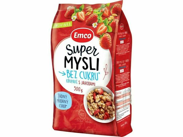 Emco Super mysli křupavé s jahodami 500g porovnat ceny