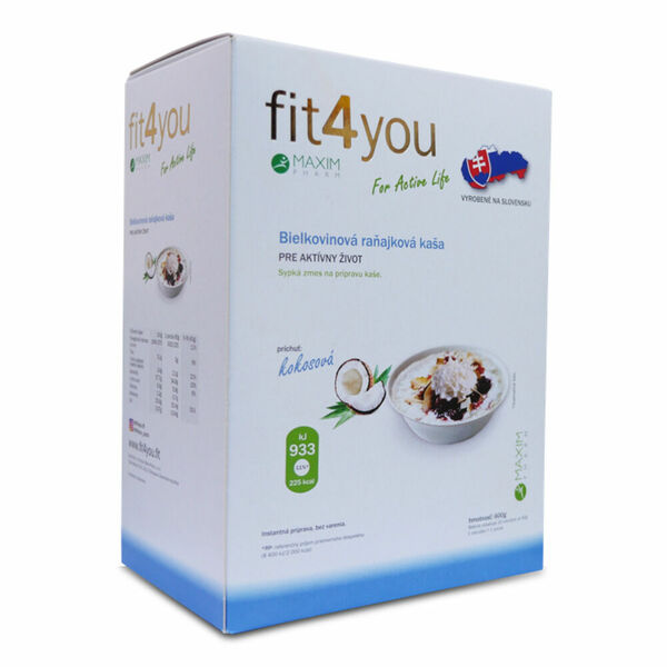 FIT4YOU Bílkovinová krupicová kaše kokos 600 g porovnat ceny
