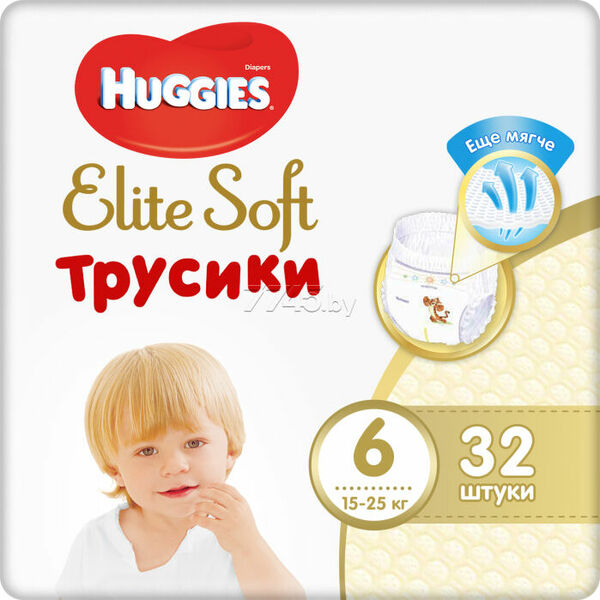 Huggies® Elite Soft Pants XXL 6 Plenkové kalhotky 15-25kg 32ks porovnat ceny