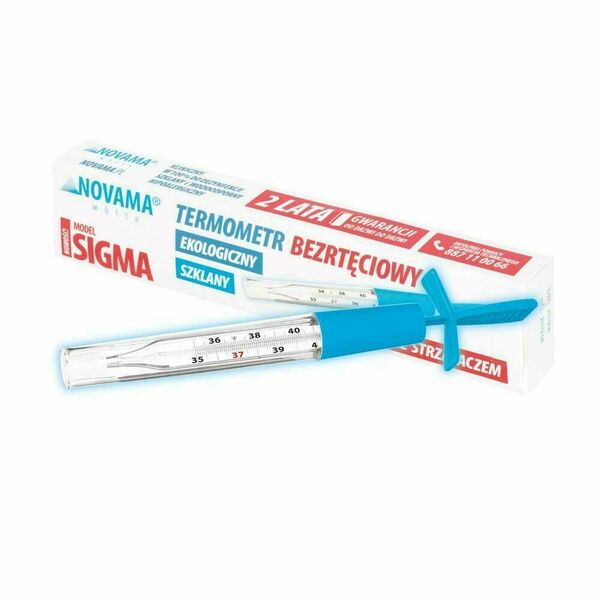 Novama WHITE SIGMA Skleněný bezrtuťový teploměr analogový porovnat ceny