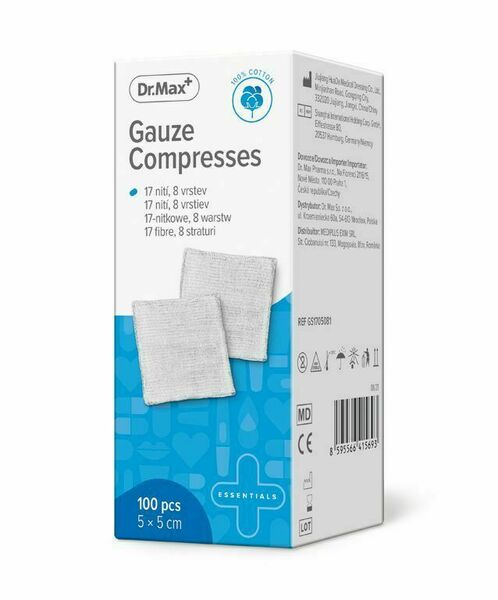 Dr.Max Gauze Compresses 5x5 cm 100 ks porovnat ceny