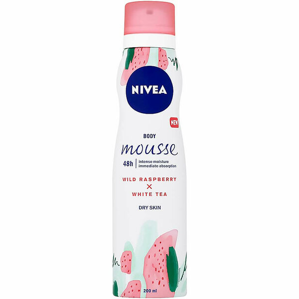 NIVEA Hýčkající tělová pěna s divokou malinou a s vůní bílého čaje 200 ml porovnat ceny