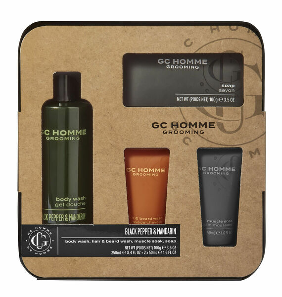 Grace Cole Pánská dárková sada péče o tělo mandarinka, bergamot a rozmarýn 4 ks porovnat ceny