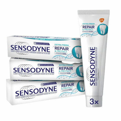 Sensodyne Repair&Protect Extra Fresh zubní pasta 75ml 3ks porovnat ceny