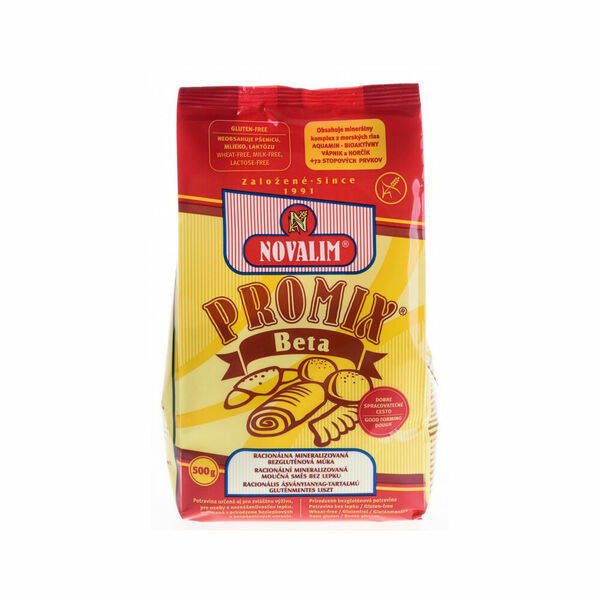 NOVALIM Promix Beta racionální mineralizovaná bezlepková mouka s rostlinnou vlákninou 500 g porovnat ceny