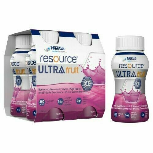 RESOURCE ULTRA FRUIT ČERVENÉ OVOCE perorální roztok 4X200ML porovnat ceny