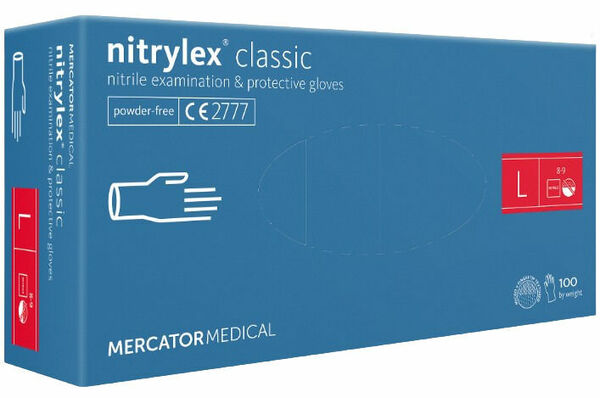 Mercator Nitrilové rukavice (bez pudru) vel.L 100 ks porovnat ceny