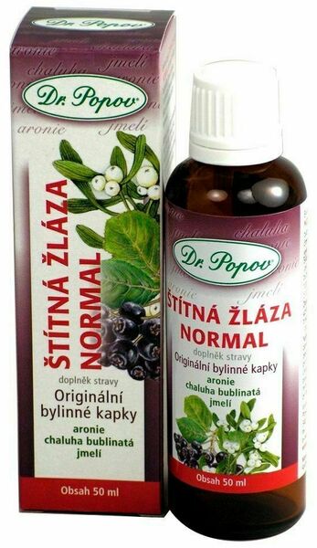 Dr.Popov Kapky bylinné Štítná žláza normal 50ml porovnat ceny